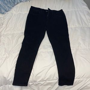 American Eagle Black Skinny Jeans, Size 6 X Short